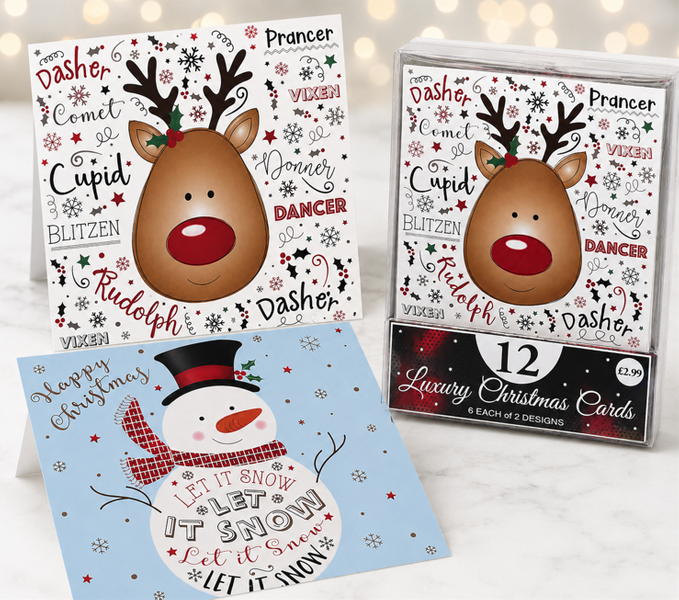 Luxury Christmas Cards (12 pack)