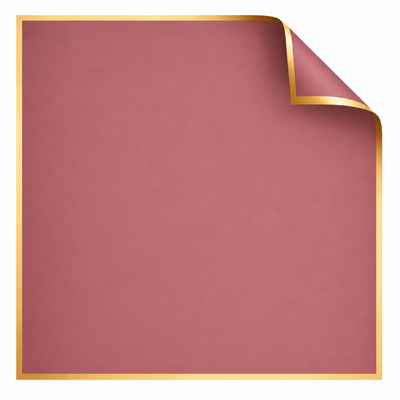 Dusky Pink W/Gold Border Sheet- 57x57cm (Pk100)
