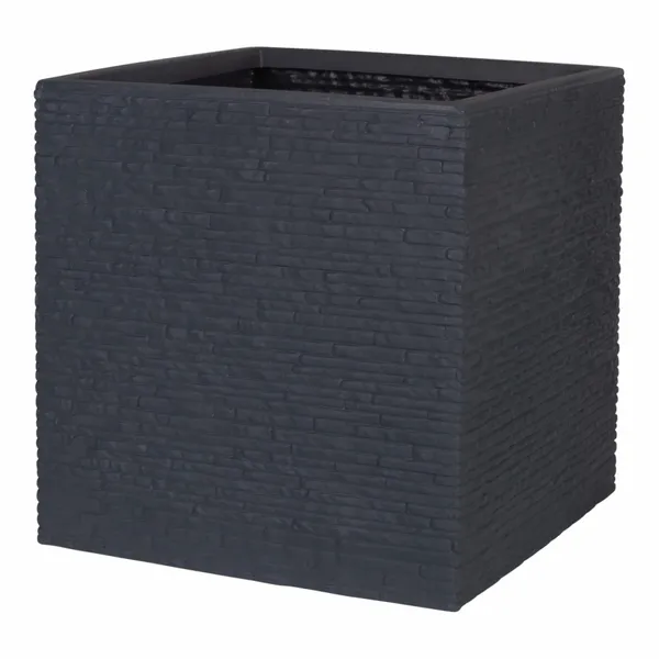 Grey Slate Effect Square Planter (39cm)