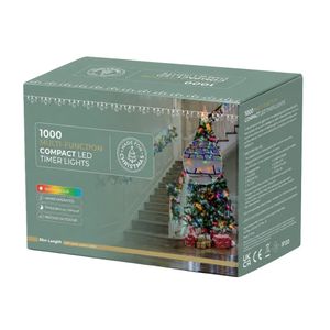 LED String Lights Twinkle Effect 1000 - Multi - Length 2250cm