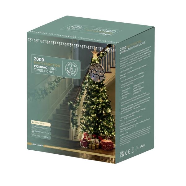 LED String Lights Twinkle Effect 2000 - Warm White - Length 4500cm