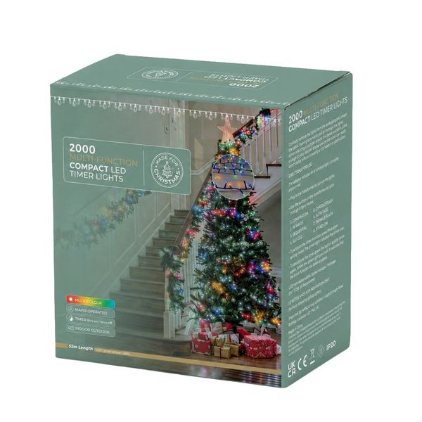 LED String Lights Twinkle Effect 2000 - Multi - Length 4500cm