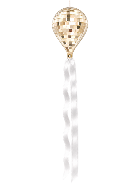 Mirror Balloon Bauble Champagne 8.5cm