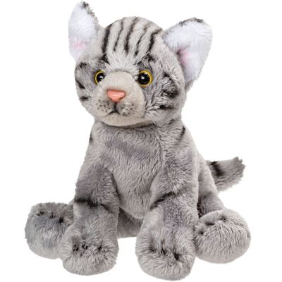 Sitting Grey Tabby Cat