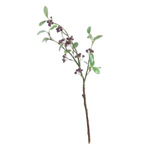 Lingonberry Spray w/9 Cluster Berries Burgundy (63cm)