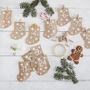 Let It Snow-Advent  - Hessian Stockings