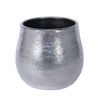 Florence Pot Silver (19cm x 16cm)