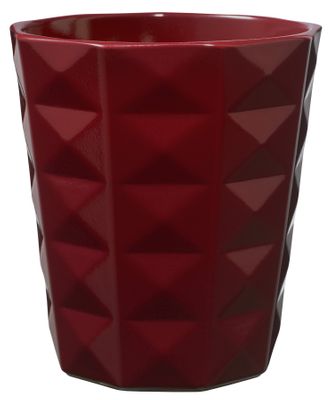 Kyoto Orchid Vase - Shiny Bordeaux (15 x 13cm)