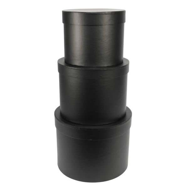 Black Hat Box (Set of 3) Easy Florist Supplies