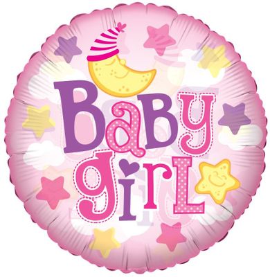 Baby Girl Clearview Balloon (24 inch)