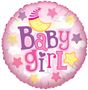 Baby Girl Clearview Balloon (24 inch)