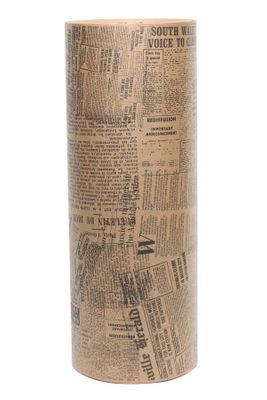 Black Newsprint on Brown Kraft Roll (50cm x 400m-10kg)