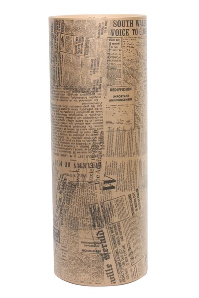 Black Newsprint on Brown Kraft Roll (50cm x 400m-10kg)