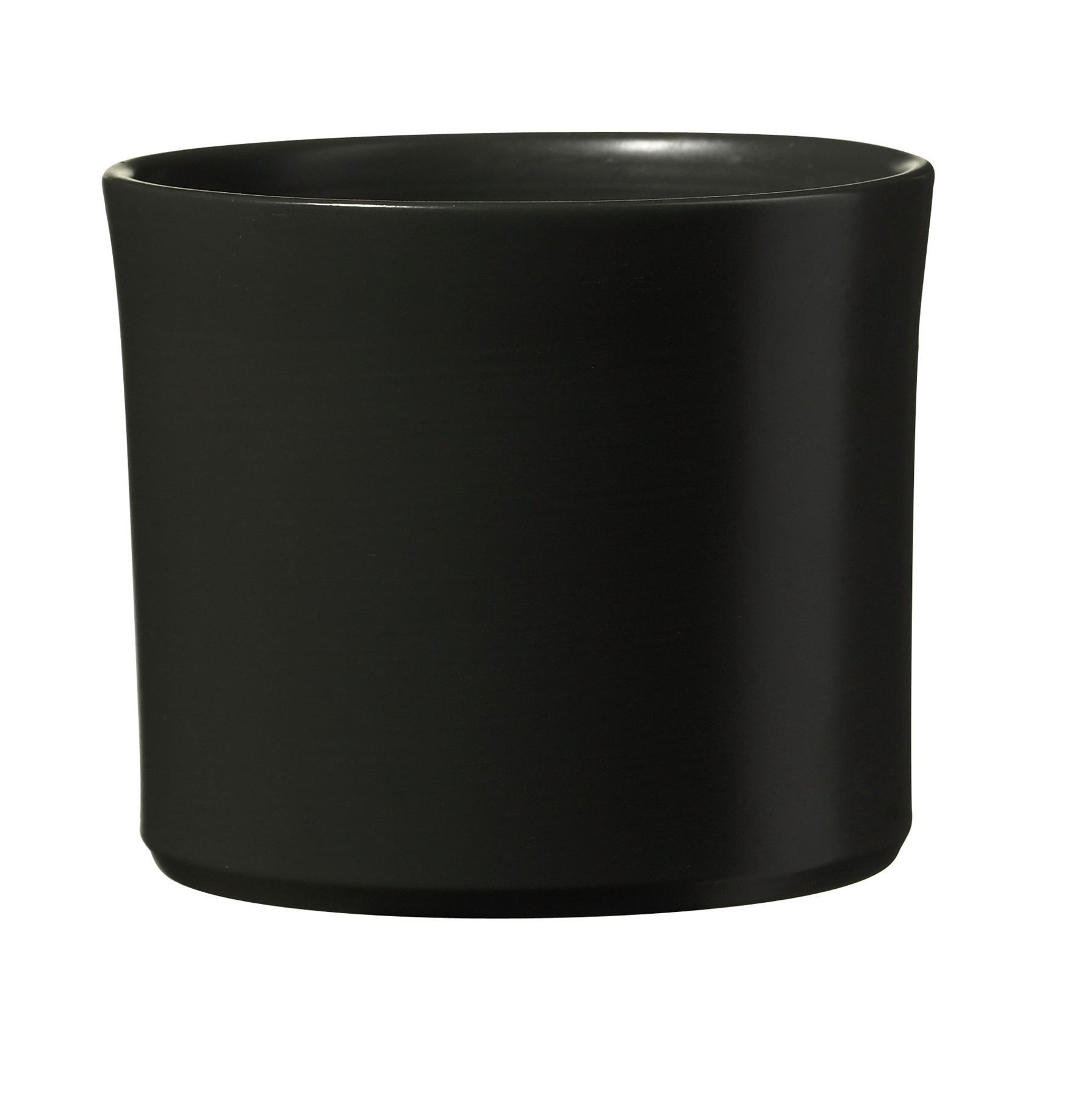Miami Ceramic Pot - Matt Anthracite - 18 x 15cm (4/24)