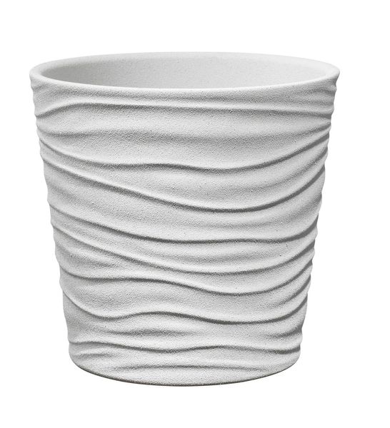 Sonora Ceramic Pot 21cm white stone effect