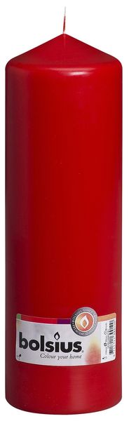 Bolsius Pillar Candle Red (250/80 mm)