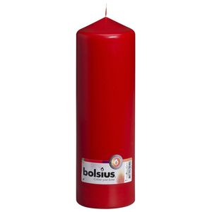 Bolsius Pillar Candle Red (250/80 mm)