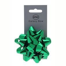 Metallic Green Galaxy Bow on Header 