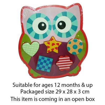 T20049 Wood Owl Chunky Puzzle