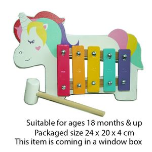 T20054 Wood Unicorn Xylophone