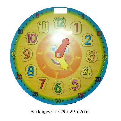 T19991 Wooden Puzzle Clock 28cm