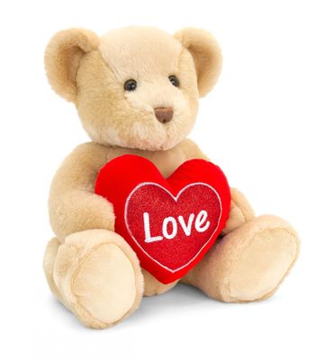 Brown Chester Bear with Heart (30cm)
