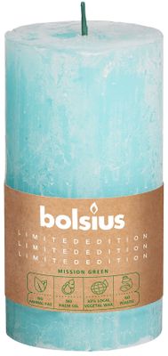 Bolsius Rustic Pillar candle Sky (130 mm x 68 mm)