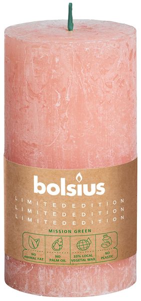 Bolsius Rustic Pillar candle Earth (130 mm x 68 mm)