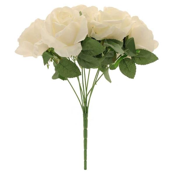Artificial Cream Rose Bush Artificial Flowers Easy Florist Supplies