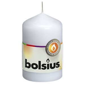 Bolsius Pillar Candle White (80/48 mm)