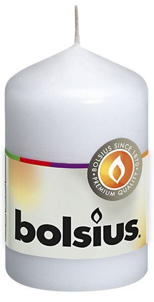 Bolsius Pillar Candle White (80/48 mm)
