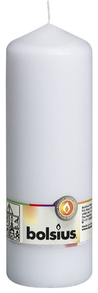 Bolsius Pillar Candle White (200/68 mm)