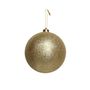 Gold Glitter Shatterproof Bauble (x1) (15cm)