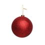 Red Glitter Shatterproof Bauble (x1) (15cm)