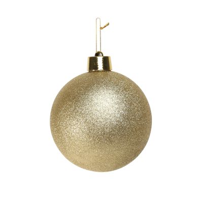 Gold Glitter Shatterproof Bauble (x1) (20cm)