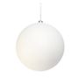 White Glitter Shatterproof Bauble (x1) (25cm)