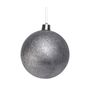 Pewter Glitter Shatterproof Bauble (x1) (25cm)