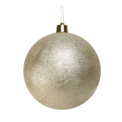 Champagne Glitter Shatterproof Bauble (x1) (30cm)