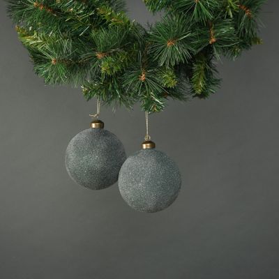 Celeste 10cm Glass Bauble Jade (S/4)
