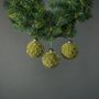 Orla 8cm Glass Forest Green Bauble (S/4)