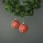 Freya Rose 10cm Glass Bauble Red (S/4)