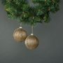 Titania 10cm Glass Bauble Gold (S/4)