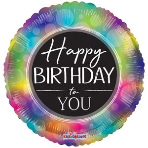 Happy Birthday to You Rainbow Balloon (18 inch)