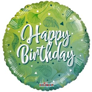 ECO ONE Balloon - Birthday Green Motifs (18 inch)
