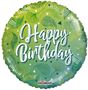 ECO ONE Balloon - Birthday Green Motifs (18 inch)