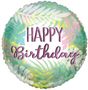 ECO ONE Balloon - Birthday Leaves (18 inch)