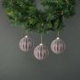 Dariyah 8cm Glass Pumpkin Bauble (S/4)