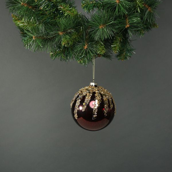 Zanna 12cm Glass Bauble (S/2)