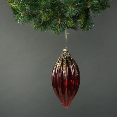 Zanna Glass Drop Bauble (1)