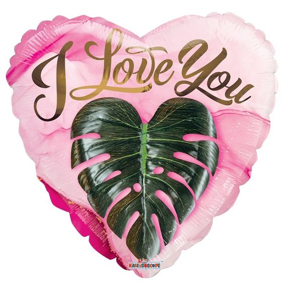 ECO ONE Balloon - Love you heart leaf (18 inch)